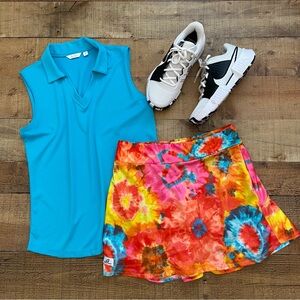 SMASH DANDY Colorful Tie-Dye Pickleball Skort